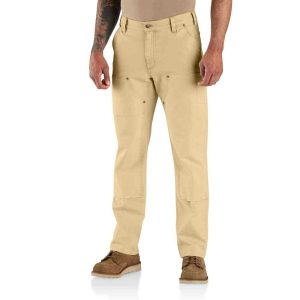Relaxed Fit Rugged Flex Garment Dyed Duck Double-Front Utility Pant
