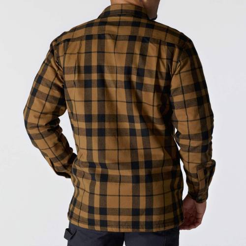 Relaxed Fit Flannel Sherpa-Lined Shirt Jac - Image 7
